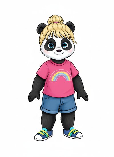 Ashley the Panda Princess 🐼 - Golden Age Animation