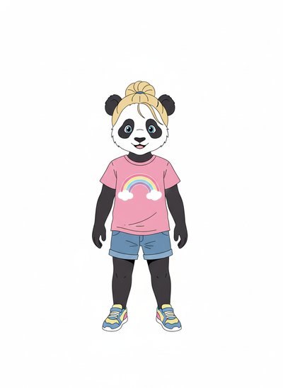 Ashley the Panda Princess 🐼 - Minimalist