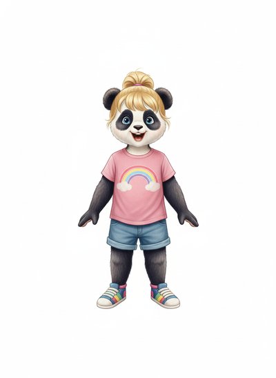 Ashley the Panda Princess 🐼 - Vintage Storybook