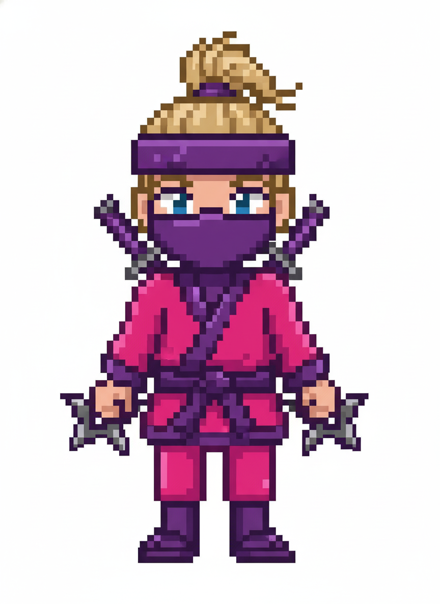 Ninja Ashley - Pixel Art