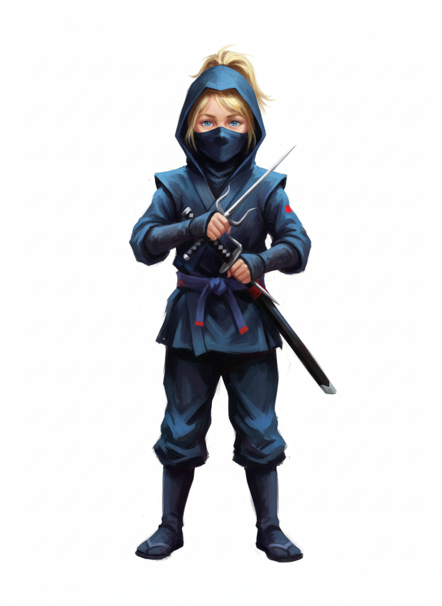 Ninja Ashley - Impressionist Painting