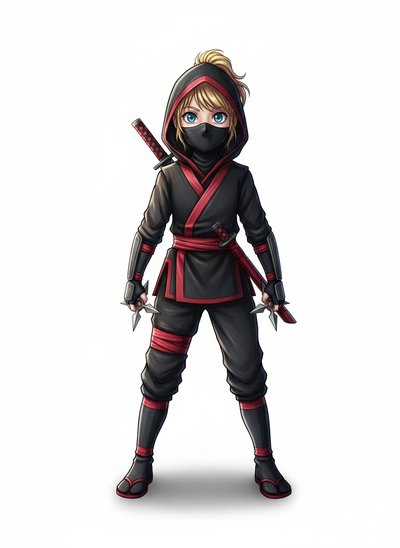 Ashley's Ninja Adventures 🥷 - Webtoon Anime