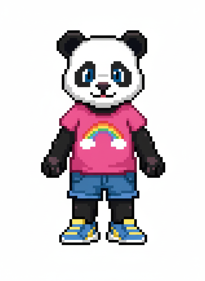 Pandashley - Pixel Art
