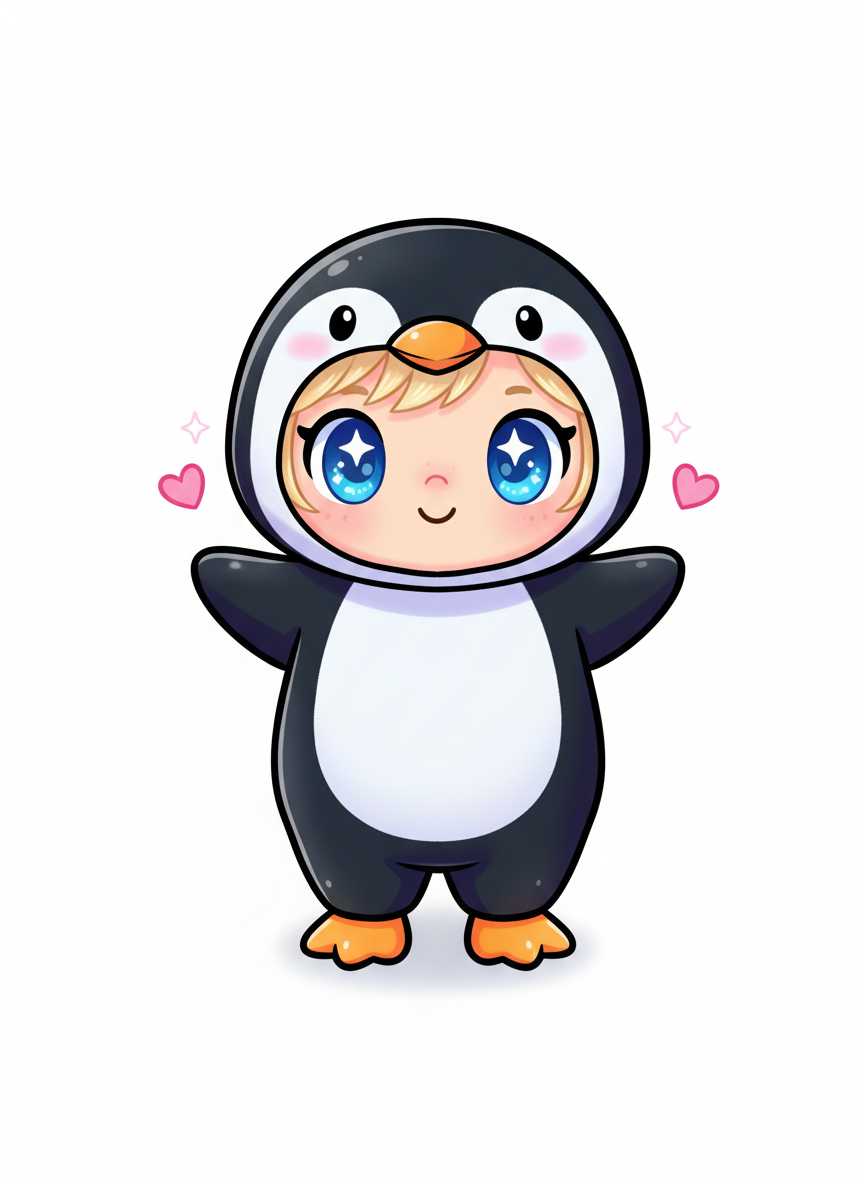 Ashley the Penguin Princess - Kawaii Cute