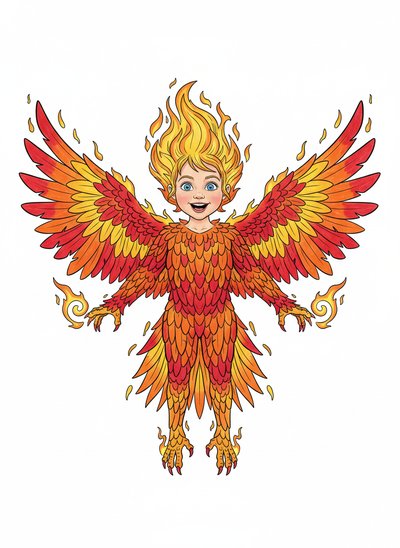 My Girl the Phoenix 🌟 - Classic Coloring Book