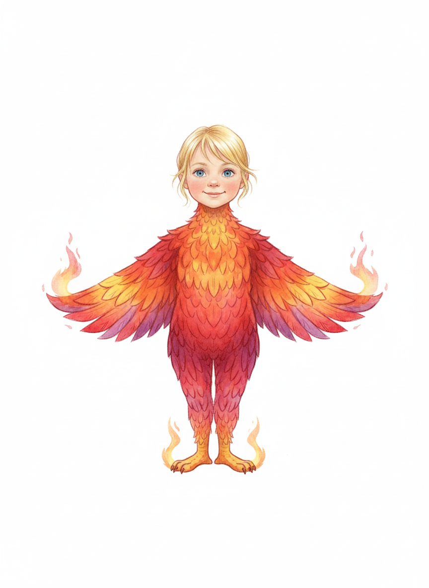 Ash the Firebird - Gentle Pencil