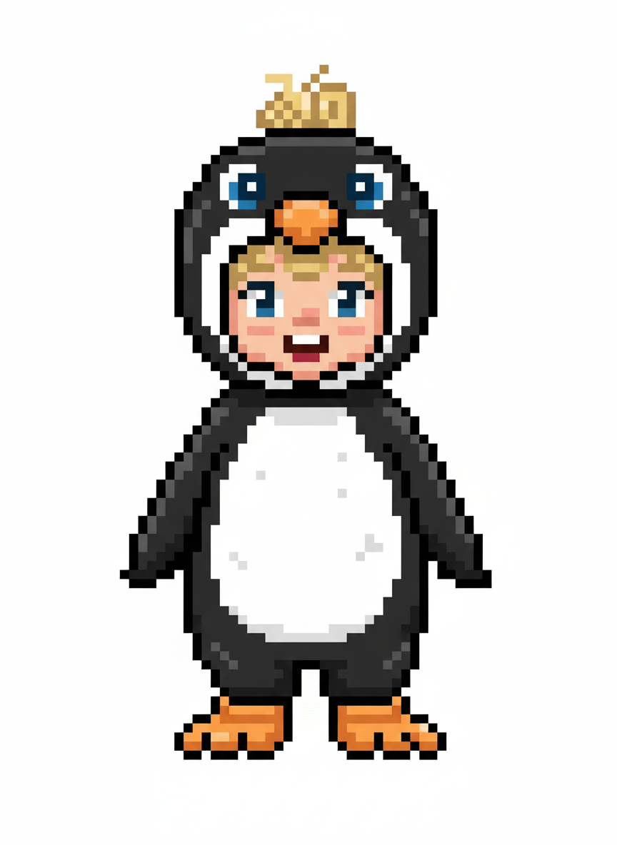 Ashley the Penguin Princess - Pixel Art