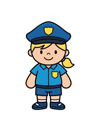 Ashley the Little Officer 🚓 - Preschool Simple