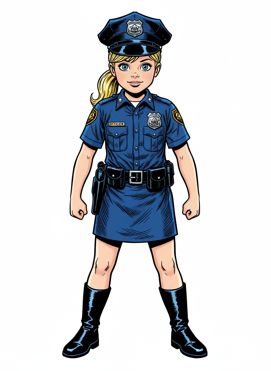 Officer Ashley - Comic Book
