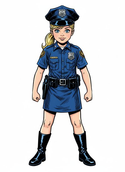 Ashley the Little Officer 🚓 - Comic Book