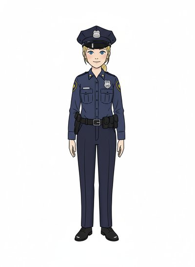 Ashley the Little Officer 🚓 - Minimalist