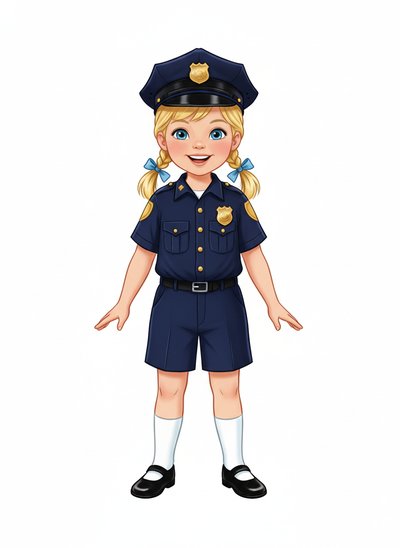 Ashley the Little Officer 🚓 - Vintage Storybook