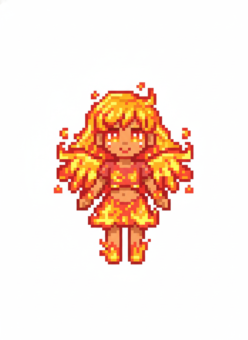 Ash the Firebird - Pixel Art