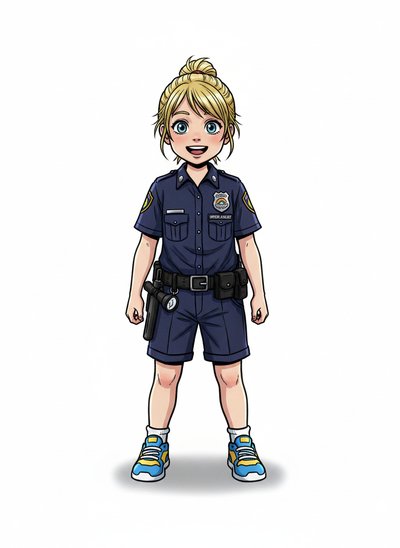 Ashley the Little Officer 🚓 - Webtoon Anime