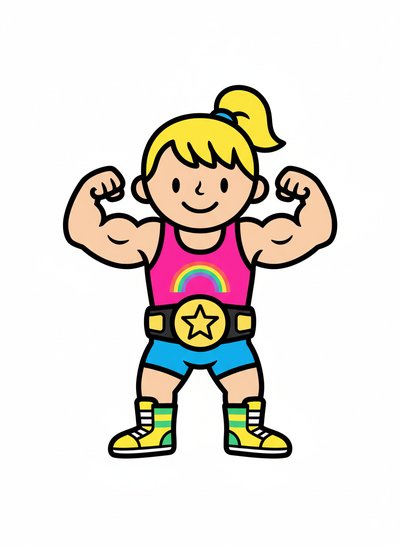 Ashley the Little Wrestler 🌟 - Preschool Simple