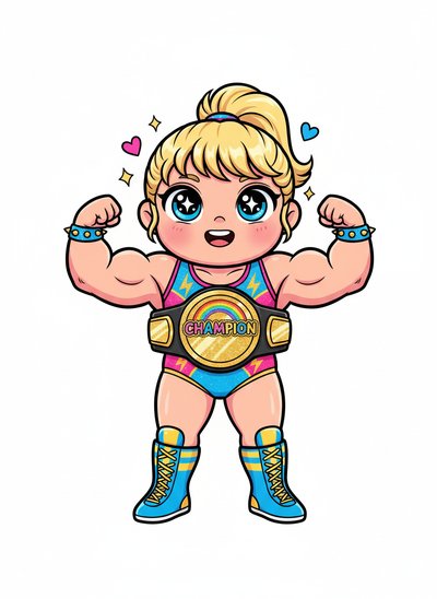 Ashley the Little Wrestler 🌟 - Kawaii Cute