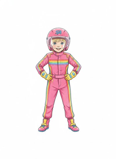 Ashley the Race Car Wonder 🚗 - Gentle Pencil