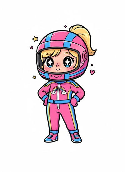 Ashley the Race Car Wonder 🚗 - Kawaii Cute