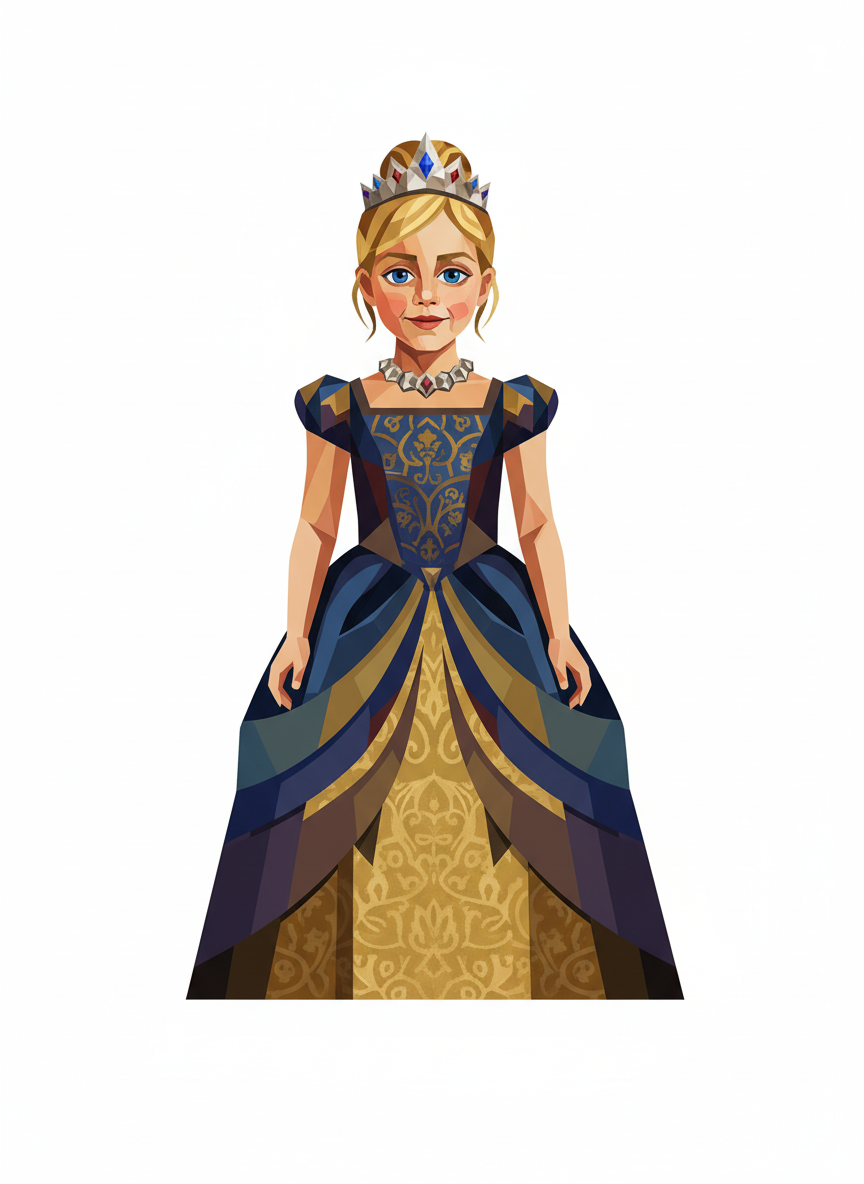 Princess Ashlynn - Cubist Painting