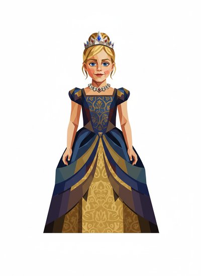 Ashley the Princess 👑 - Cubist Painting