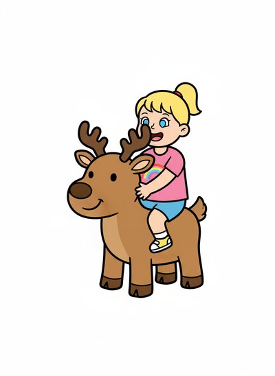 Ashley's Reindeer Adventure 🦌 - Preschool Simple