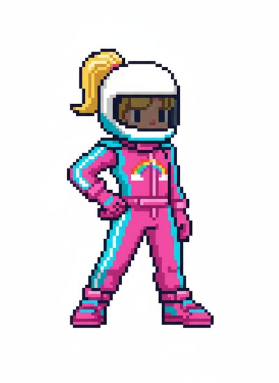 Ashley the Race Car Wonder 🚗 - Pixel Art