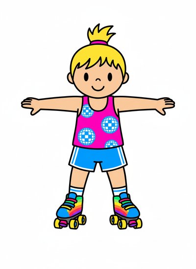 Ashley's Roller Disco Adventure 🎶 - Preschool Simple
