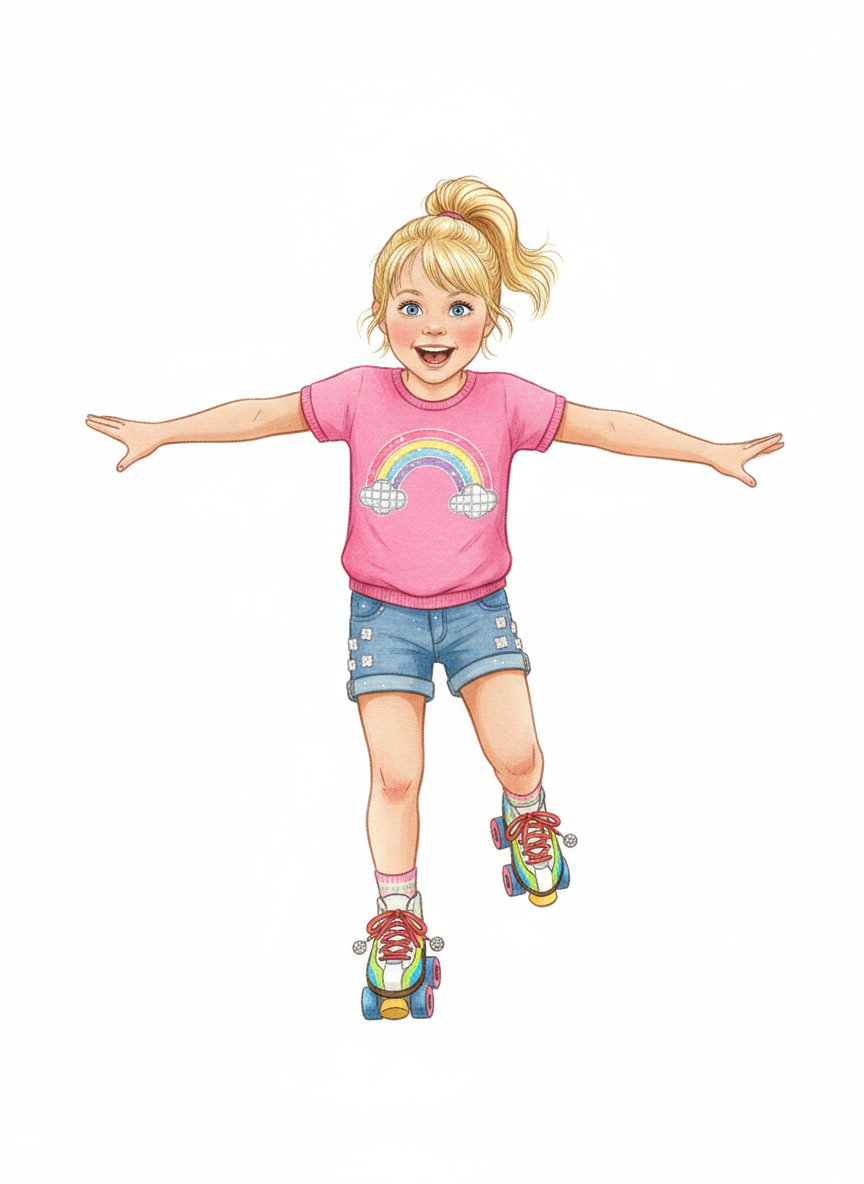 Ashley the Disco Skater - Gentle Pencil