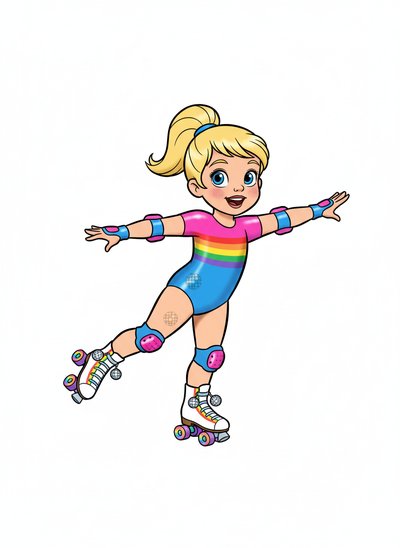 Ashley's Roller Disco Adventure 🎶 - Golden Age Animation