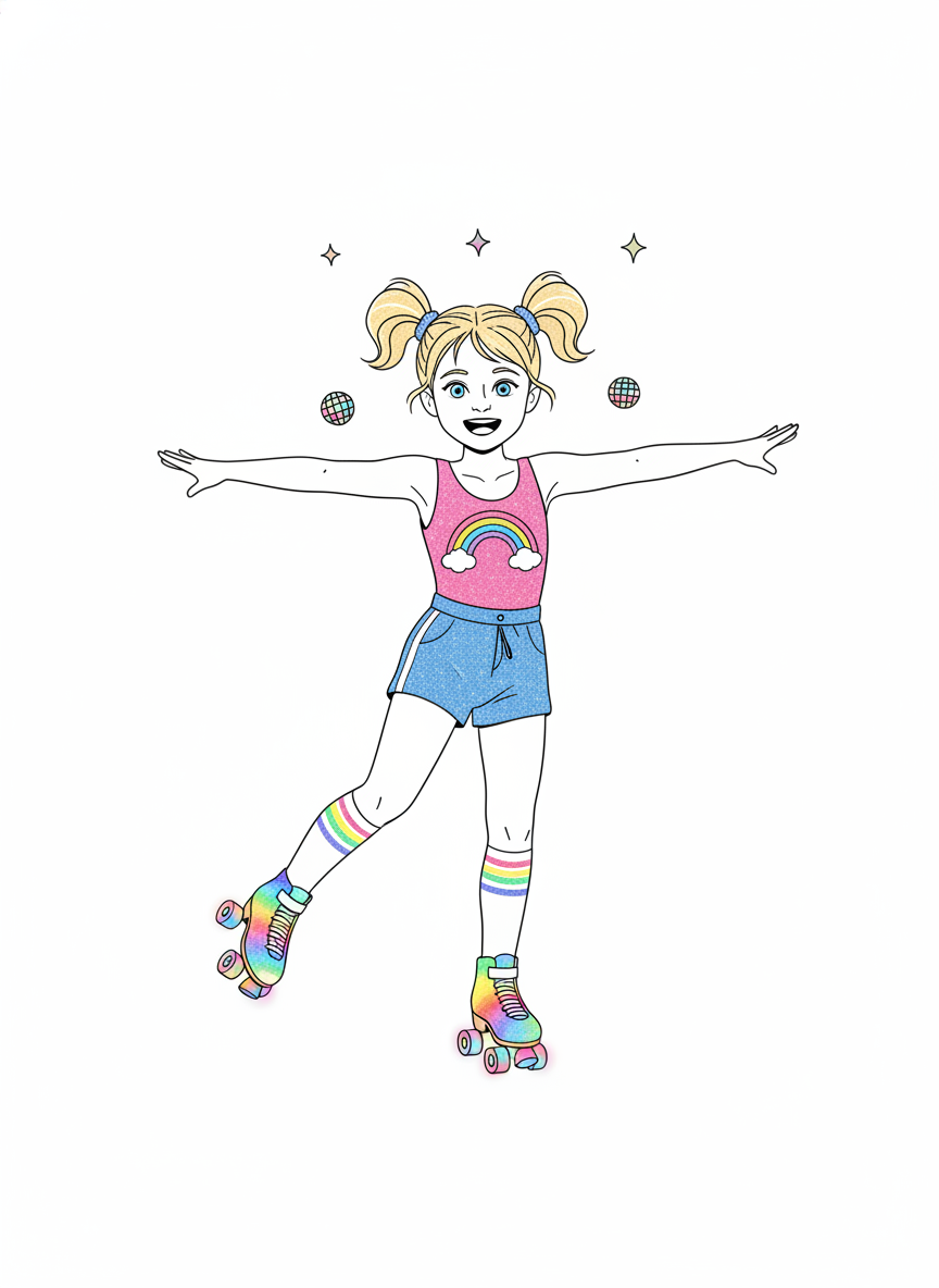Ashley the Disco Skater - Minimalist