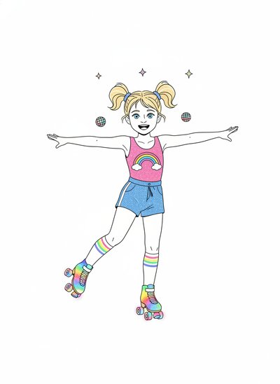 Ashley's Roller Disco Adventure 🎶 - Minimalist
