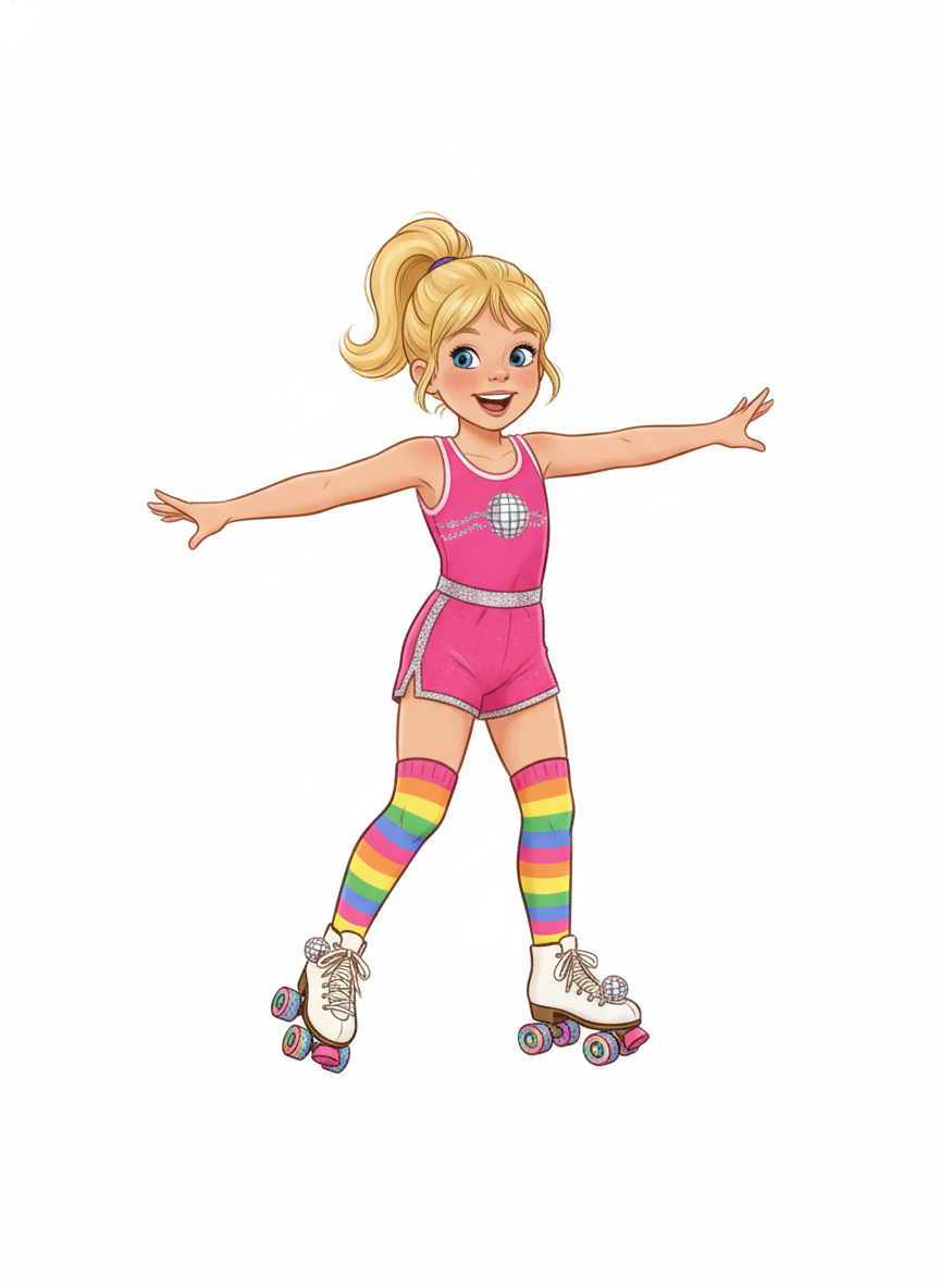 Ashley the Disco Skater - Vintage Storybook