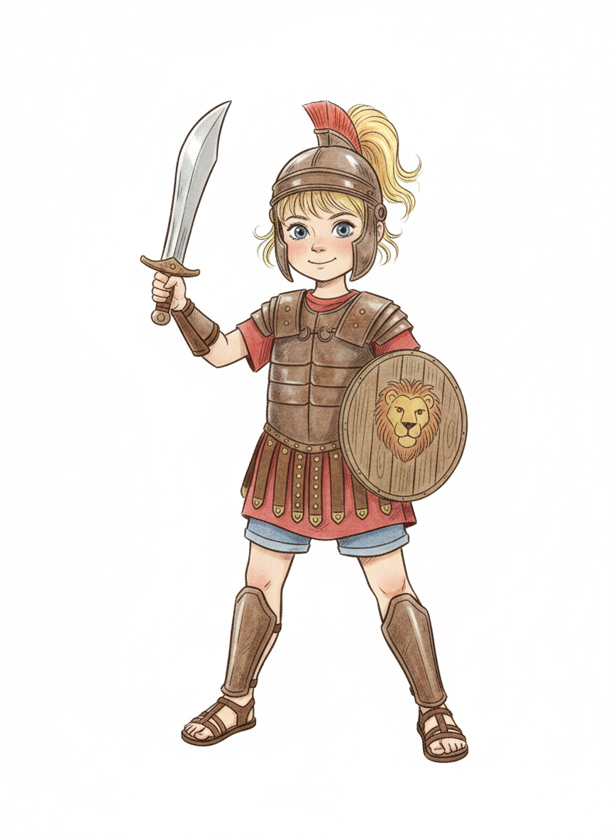 Ashley the Gladiator - Gentle Pencil