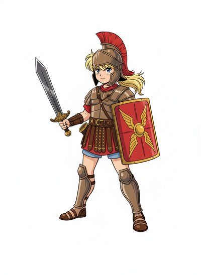 My Little Gladiator Girl 🛡️ - Classic Anime