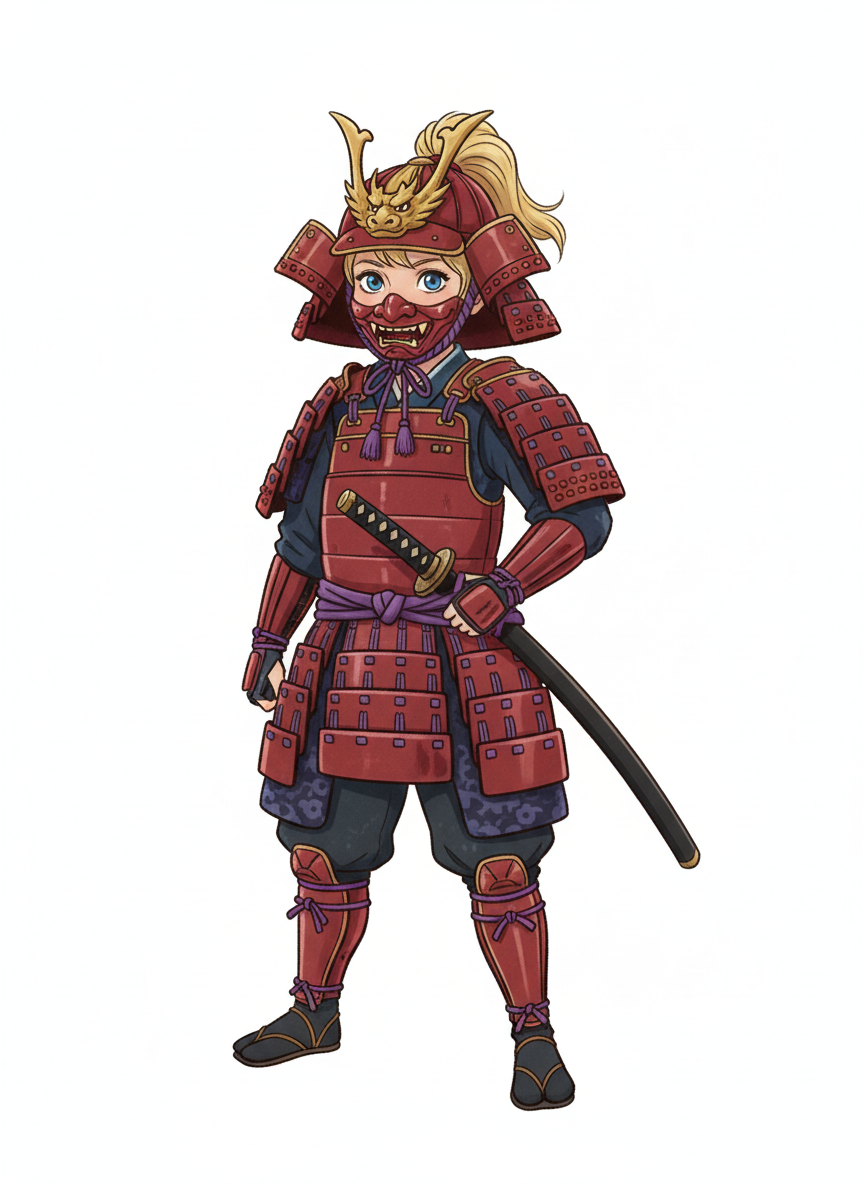 Samurai Ashley - Vintage Storybook