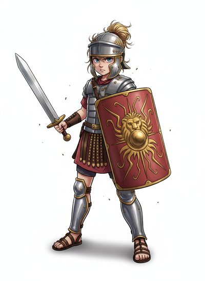 My Little Gladiator Girl 🛡️ - Webtoon Anime