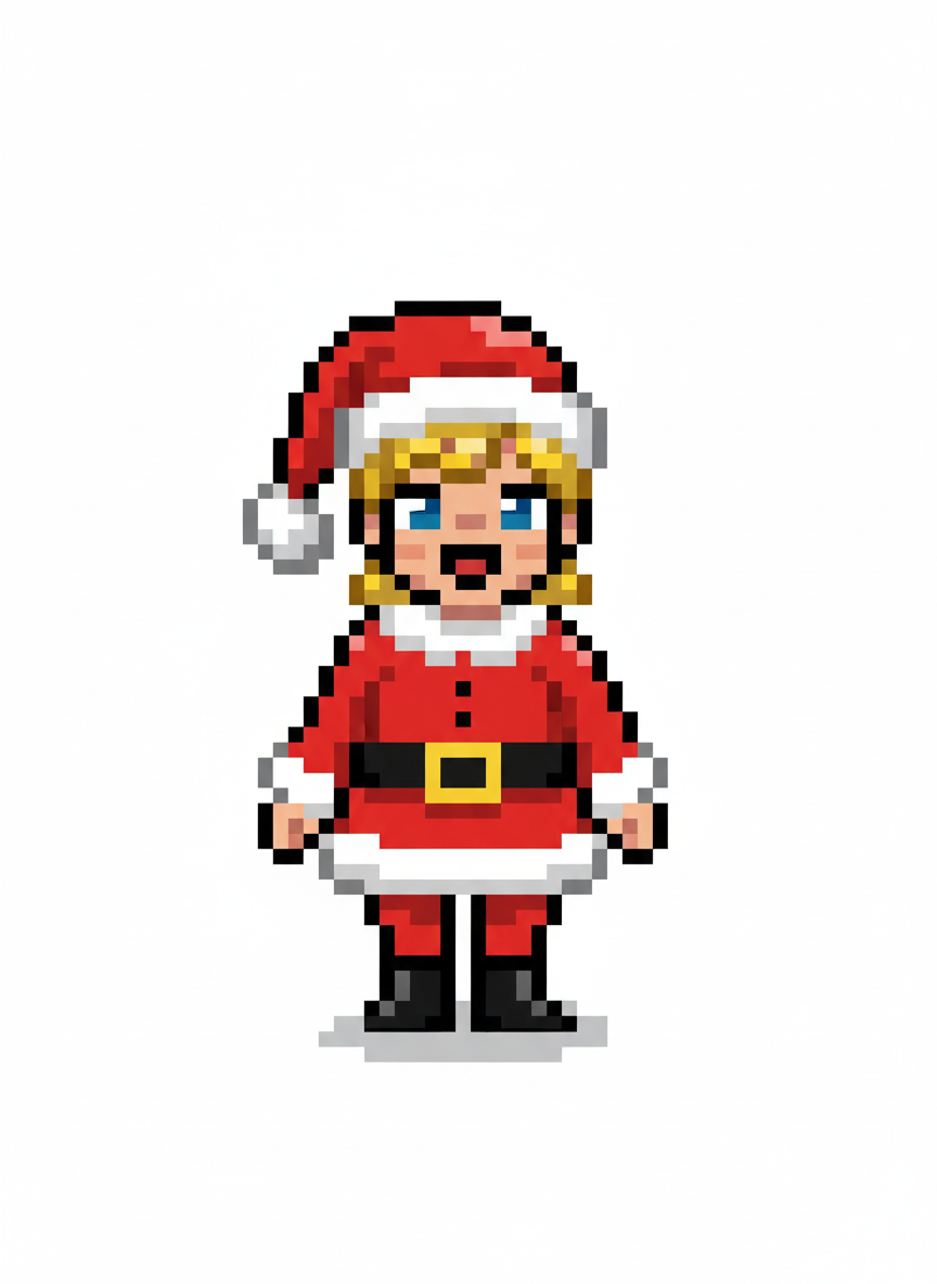 Santa Ashley - Pixel Art