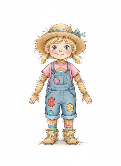 Ashley's Scarecrow Spectacle 🌾 - Gentle Pencil