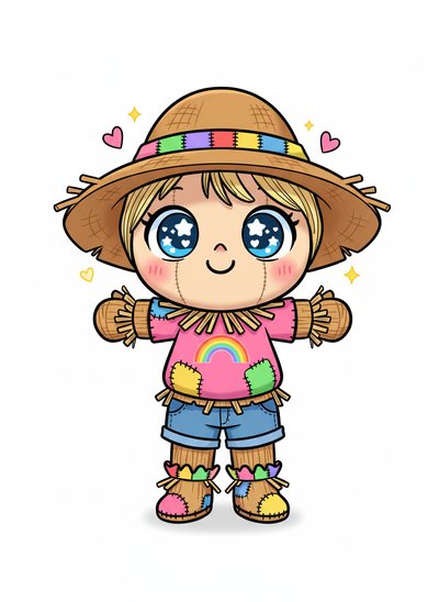 Ashley's Scarecrow Spectacle 🌾 - Kawaii Cute