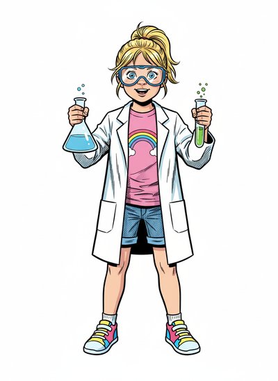 Ashley's Scientific Adventures 🧪 - Comic Book