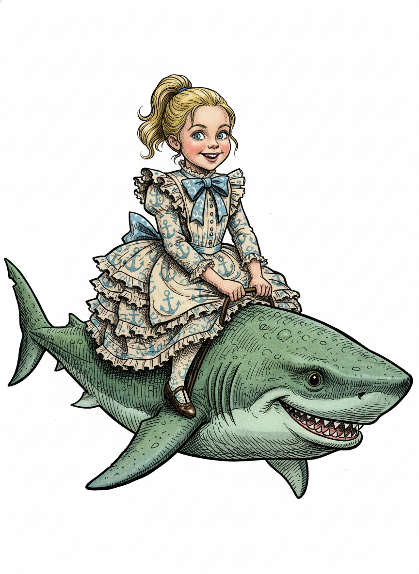 Sharkley Ashley - Victorian Illustration