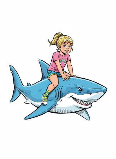 Ashley's Shark Adventure 🦈 - Comic Book