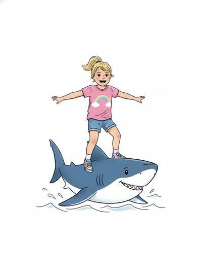 Ashley's Shark Adventure 🦈 - Minimalist