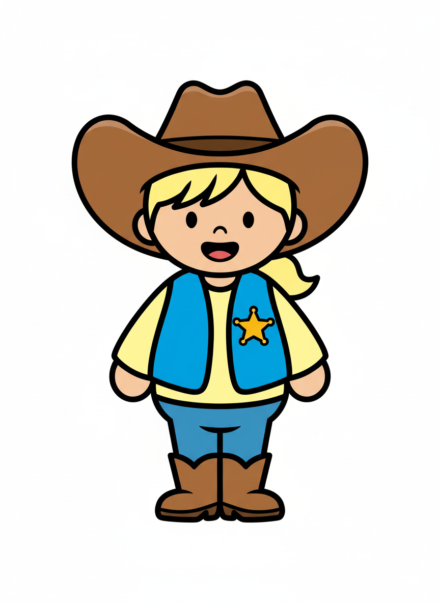 Sheriff Ash - Preschool Simple