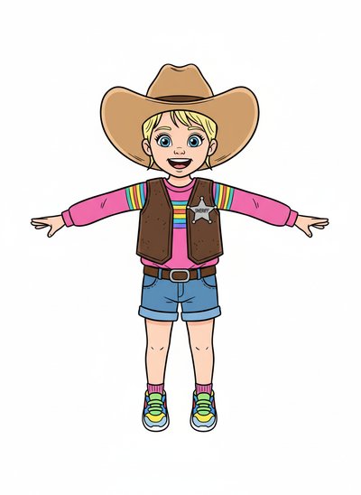 My Girl the Sheriff 🤠 - Classic Coloring Book