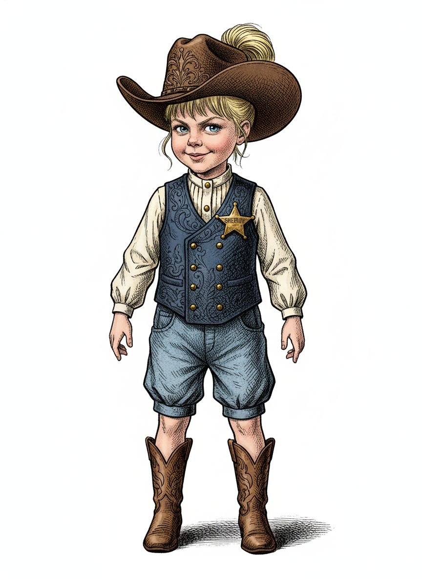 Sheriff Ash - Victorian Illustration