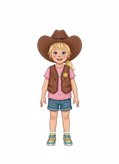 My Girl the Sheriff 🤠 - Vintage Storybook