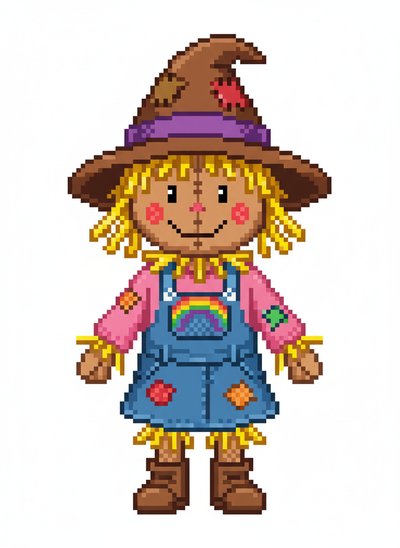 Ashley's Scarecrow Spectacle 🌾 - Pixel Art