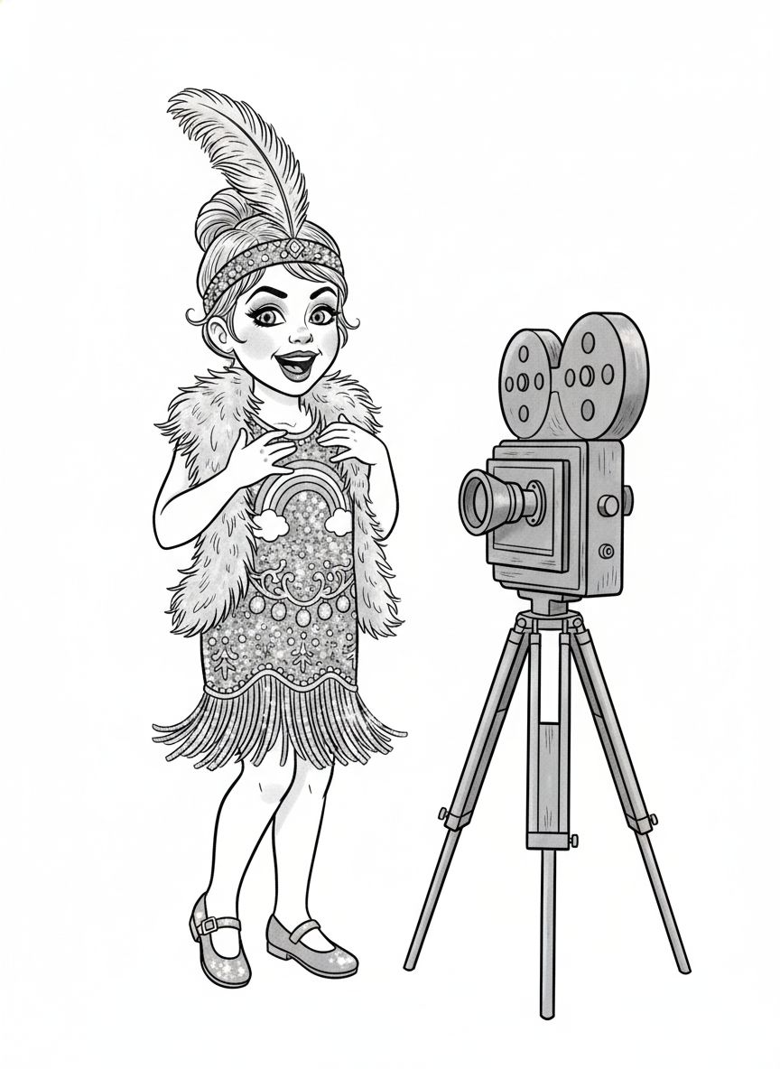 Ashley the Silent Star - Classic Coloring Book