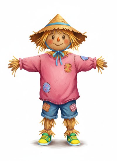 Ashley's Scarecrow Spectacle 🌾 - Impressionist Painting